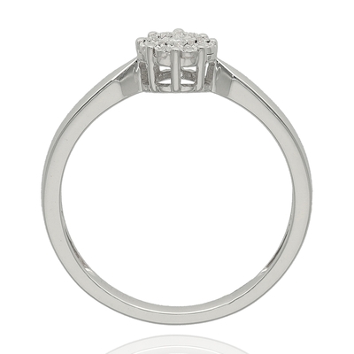 Fehér arany gyűrű 54-es méret (M901-54)